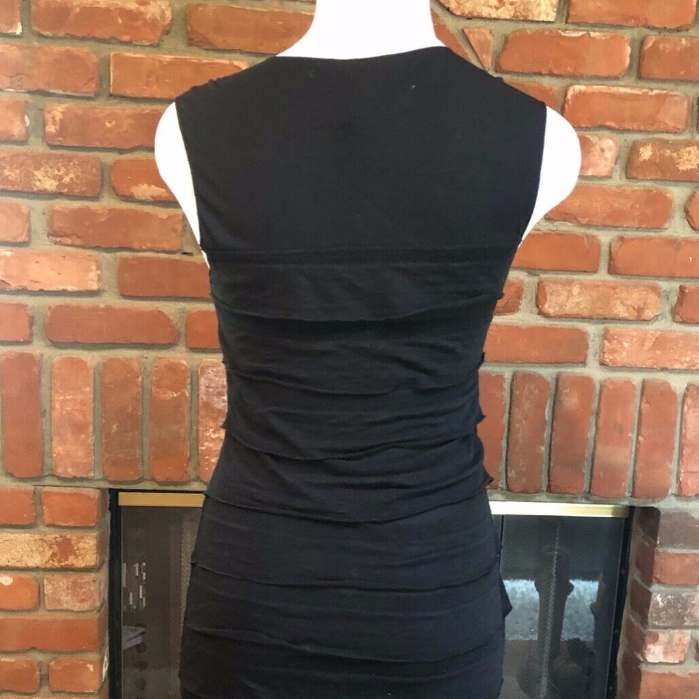MAX STUDIO Black Ruffle Mini Dress - Picture 10 of 16